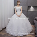 Puffy White Short Sleeve Sweet Princess Cristal Beading Prom Ball Dress Wedding Ball Gown Dress Wedding Dress Ball Gown